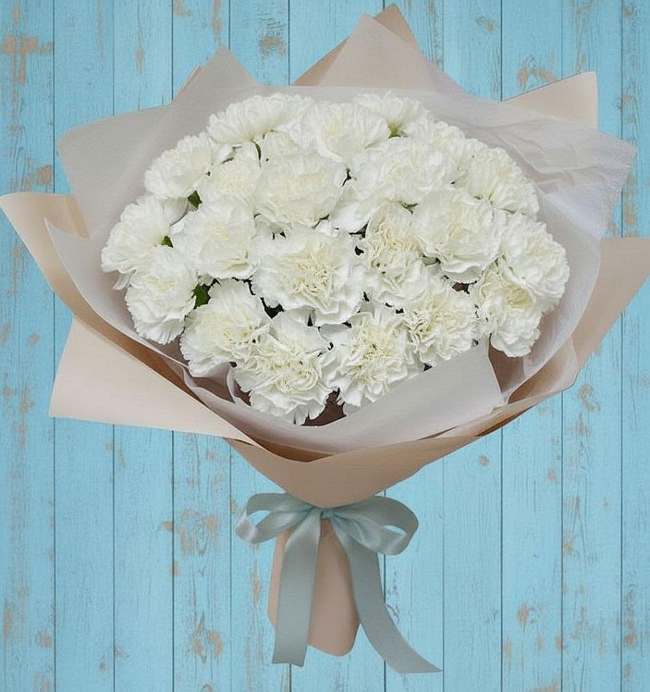 Букет цветов из: Гвоздики в Поселок имени Тельмана