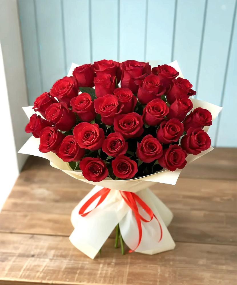 Букет 29 Красных роз в Поселок имени Тельмана