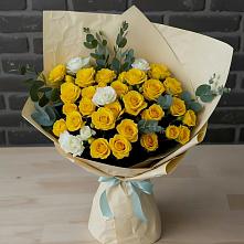 Букет цветов из:  Розы в Поселок имени Тельмана