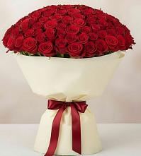 Букет 101 Красная роза Милано в Поселок имени Тельмана