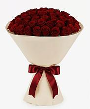 Букет 101 Бордовая роза Блэк Бакарра в Поселок имени Тельмана