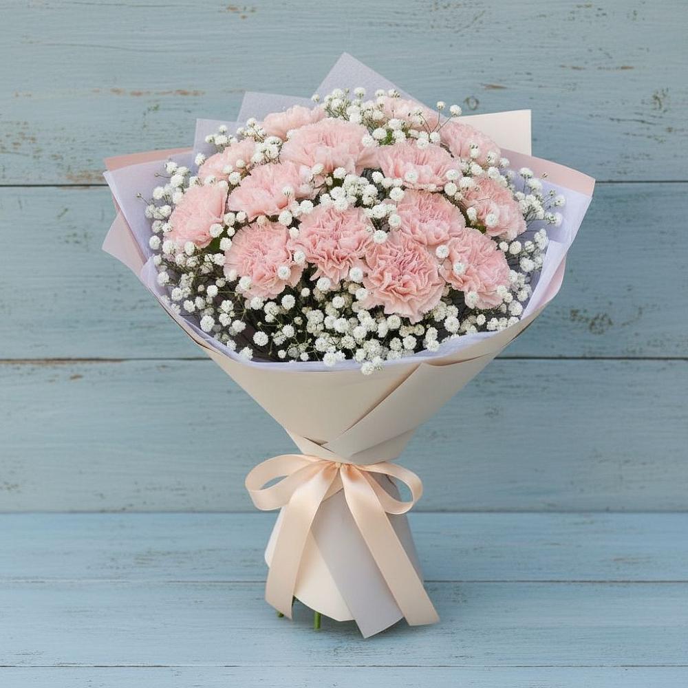 Букет цветов из: Гвоздики в Поселок имени Тельмана