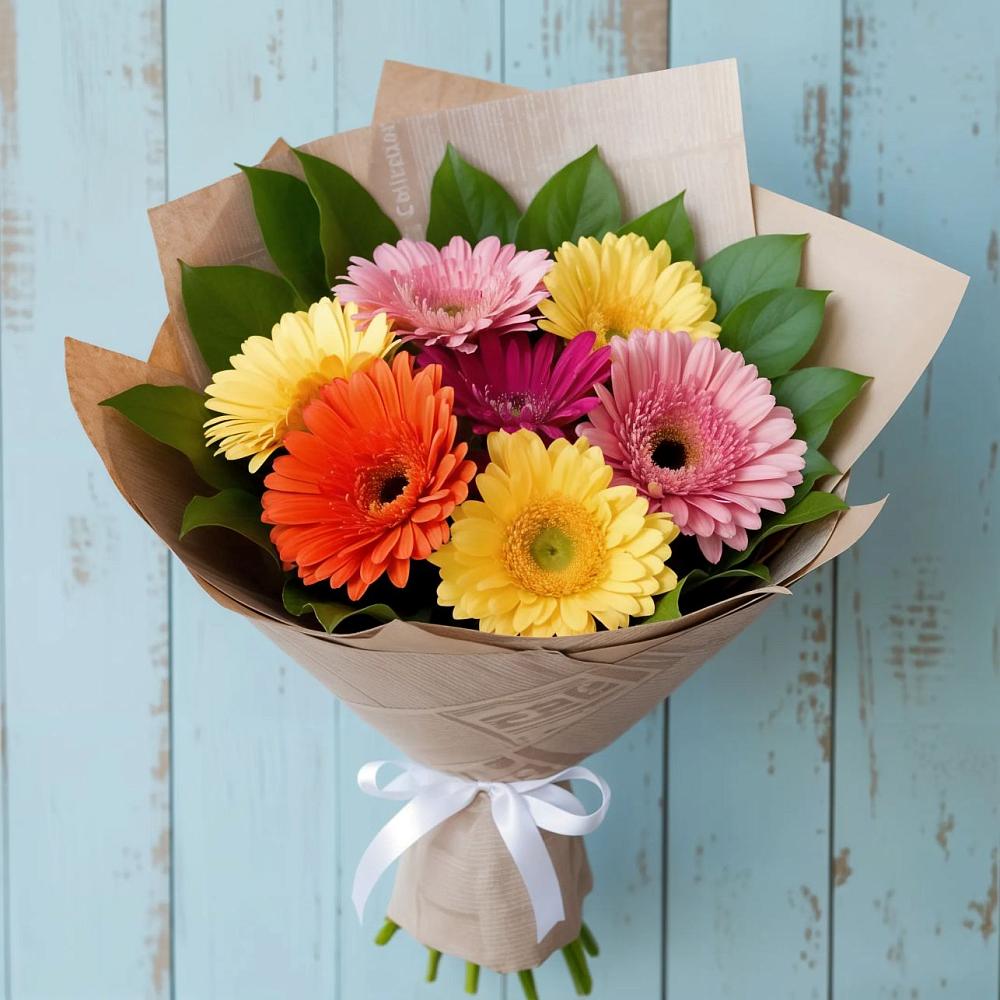 Букет цветов из: Герберы в Поселок имени Тельмана