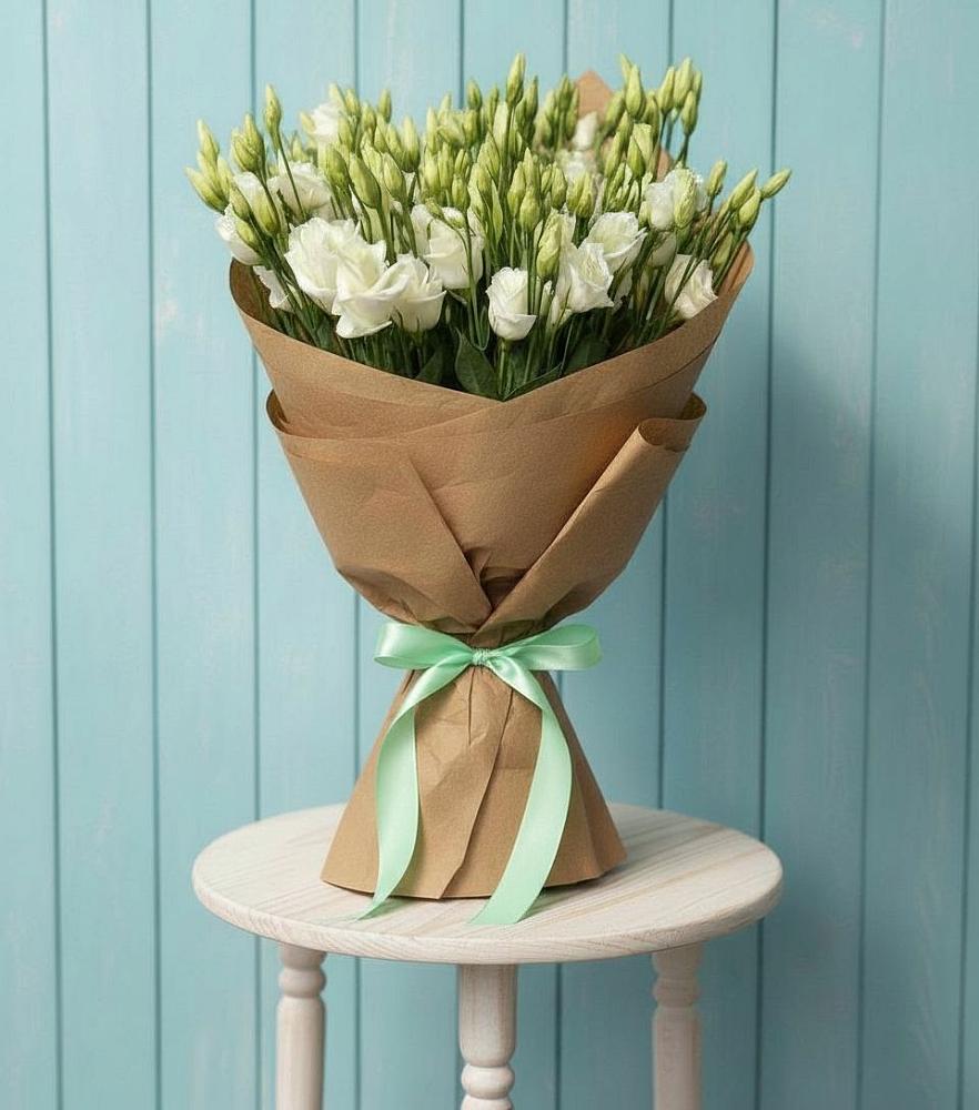 Букет цветов из: Лизиантусы в Поселок имени Тельмана