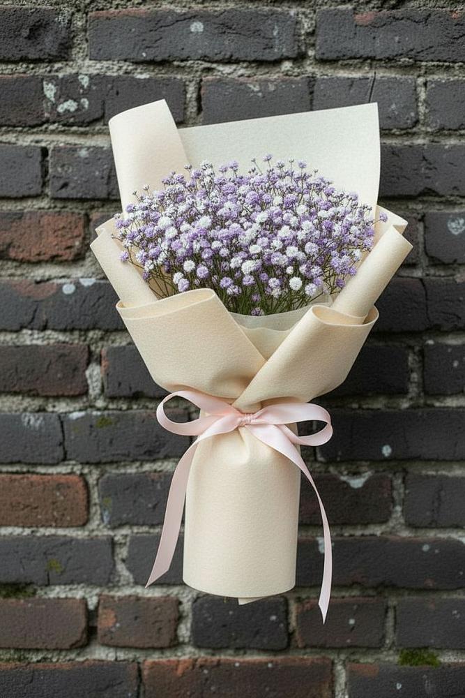 Букет цветов из: Гипсофила в Поселок имени Тельмана