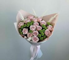 Букет цветов из:  Розы и Хризантемы в Поселок имени Тельмана