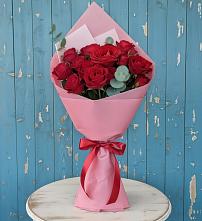 Букет цветов из:  Розы в Поселок имени Тельмана