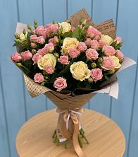 Букет цветов из:  Розы в Поселок имени Тельмана