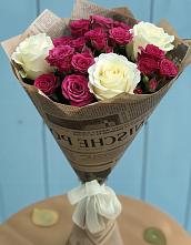 Букет цветов из:  Розы в Поселок имени Тельмана