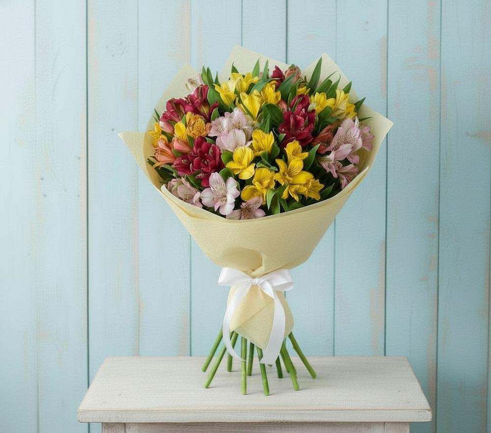 Букет цветов из: Альстромерии в Поселок имени Тельмана