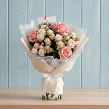 Букет цветов из:  Розы в Поселок имени Тельмана