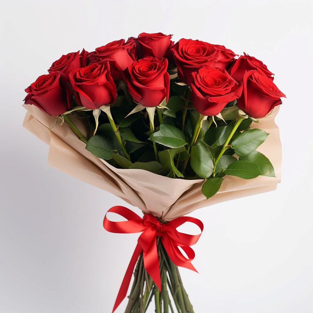 Букет 11 Красных роз Эдлесс Лав в Поселок имени Тельмана