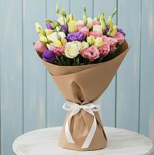 Букет цветов из:  Лизиантусы в Поселок имени Тельмана